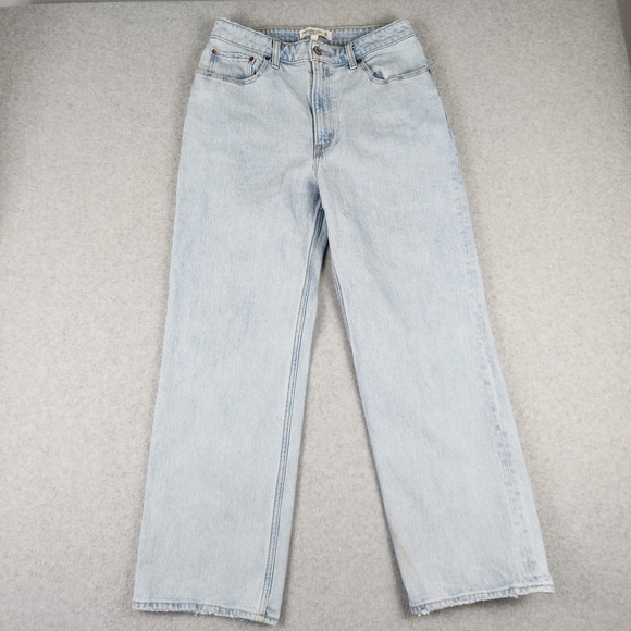 Abercrombie & Fitch Denim - Abercrombie & Fitch Jeans Women's 30/10S Light Wash 90s Relaxed High Rise Curve